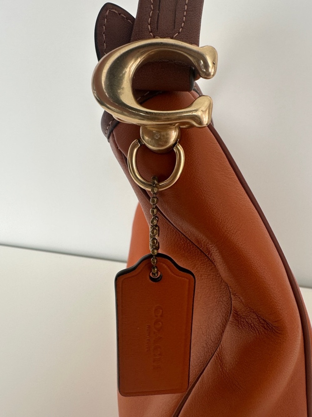 Coach Soft Tabby Hobo Shoulder Crossbody Bag in Colorblock Canyon C6660 - Picture 7 of 14